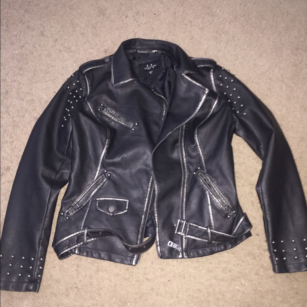 Buckle LA Coalition Pleather Studded Jacket